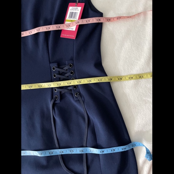 NWT Vince Camuto Side Lace Ponte Dress 14 Sky Blue - Picture 12 of 12